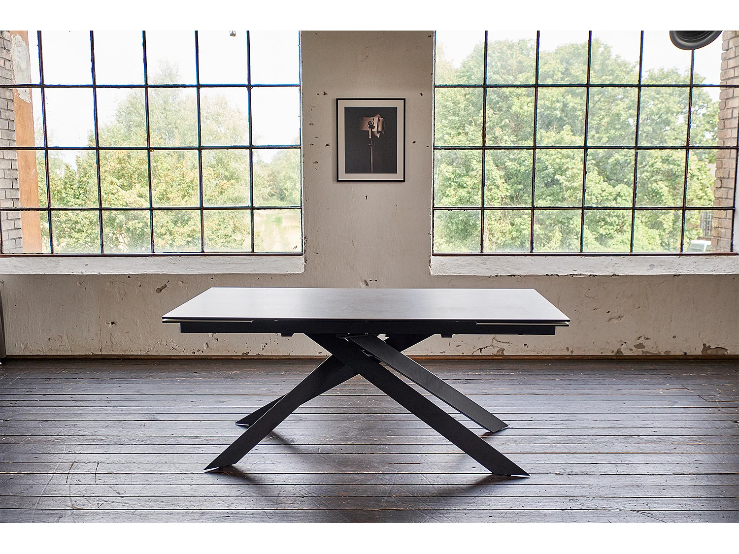 Tavolo - Grigio Vetro - 180 x 90 cm - NOLDOR