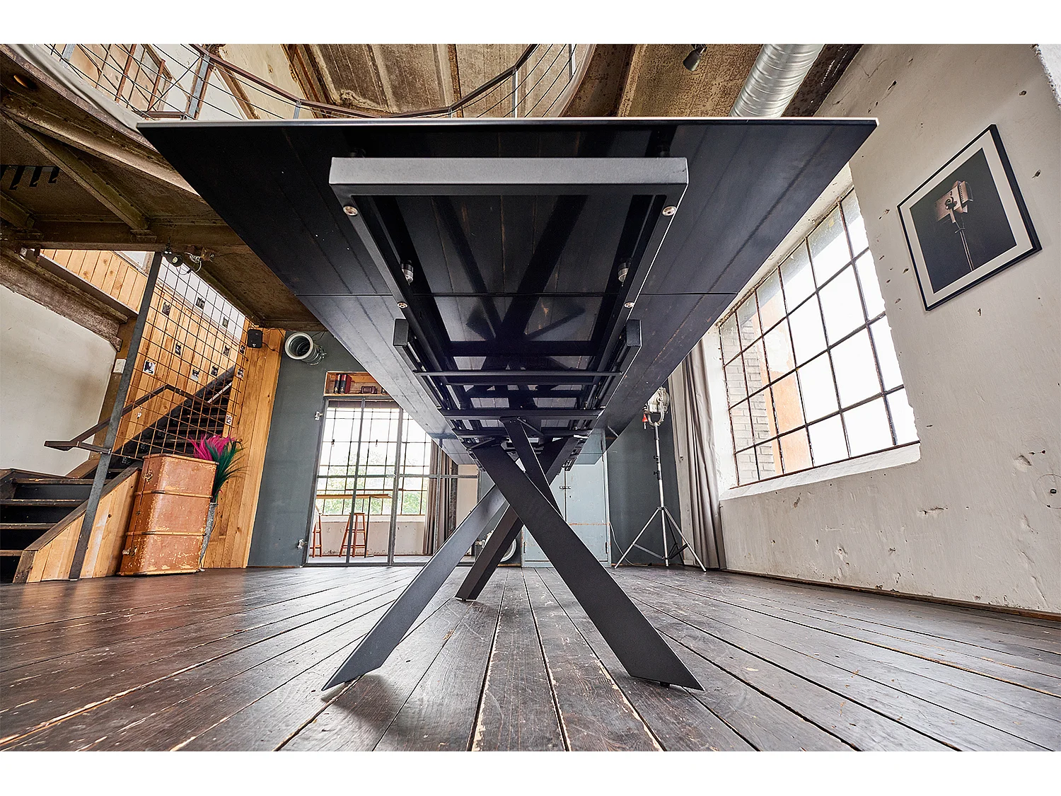 Tavolo - Grigio Vetro - 180 x 90 cm - NOLDOR