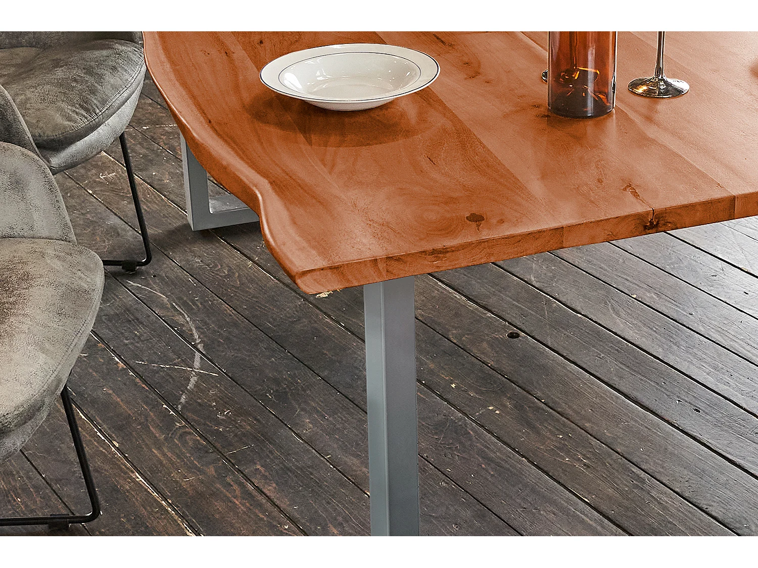 Esstisch - Holz Holz - 180 x 90 cm - LORE