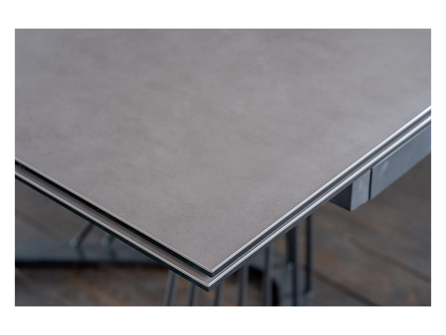 Ausziehtisch - Schwarz Glas - 180 x 90 cm - ELOISE