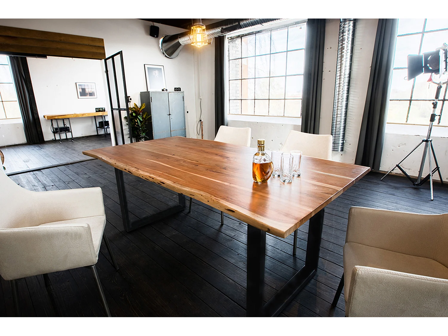 Eettafel - Hout Hout - 240 x 100 cm - LORE