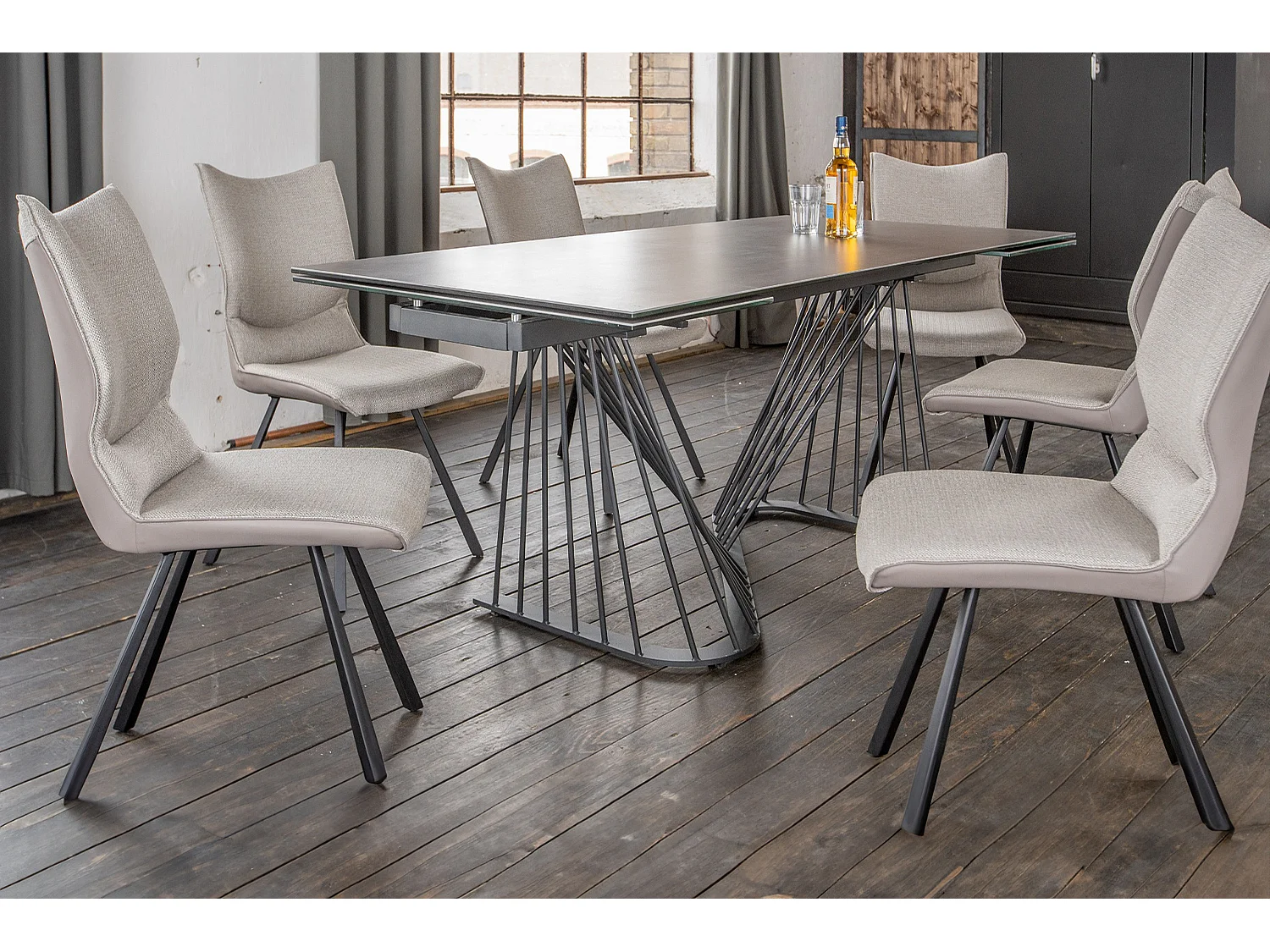 ELOISE - Zwart Glas - 200 x 100 cm - ELOISE