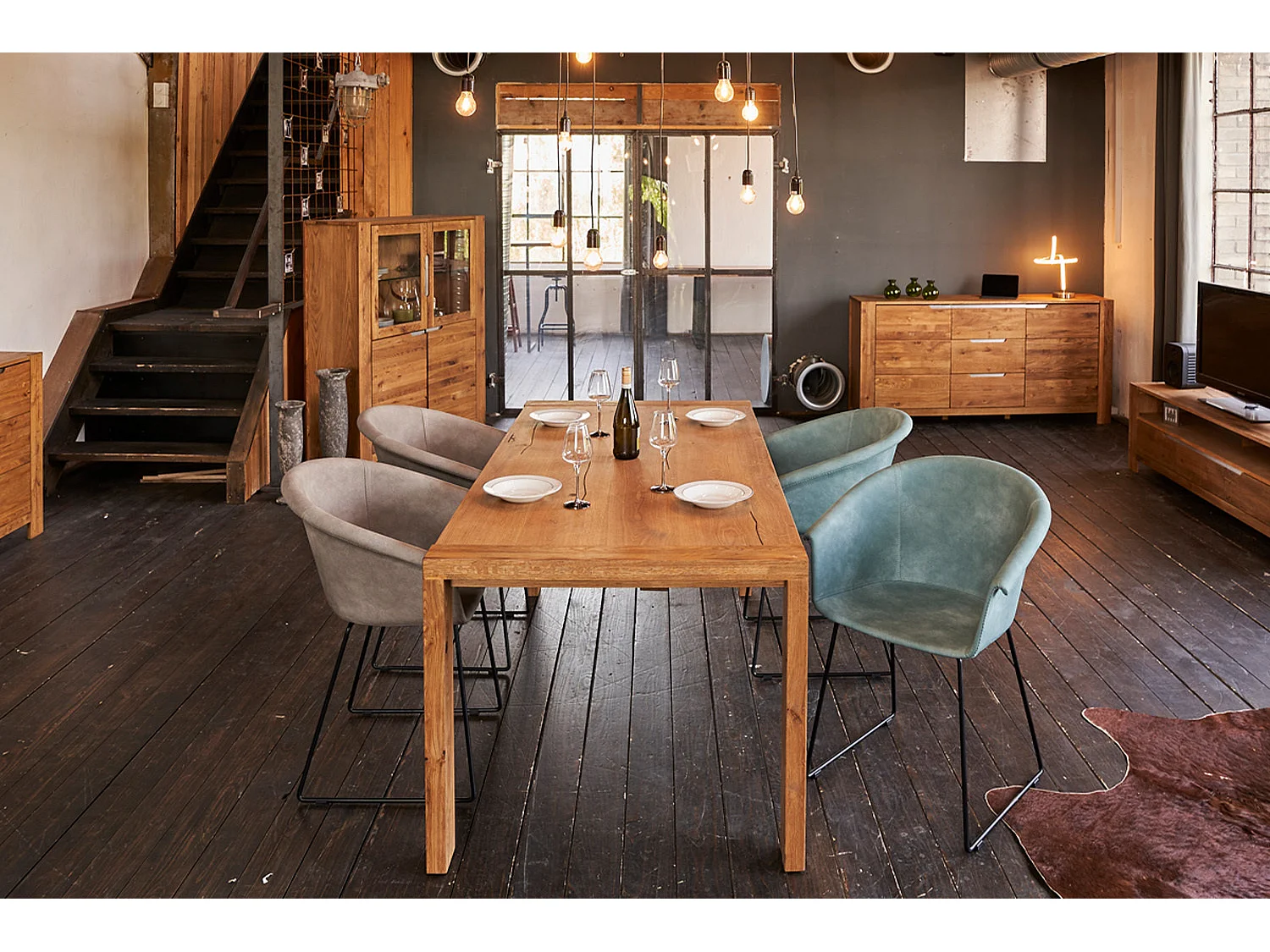 Table - Bois Bois - 200 x 100 cm - LIAN