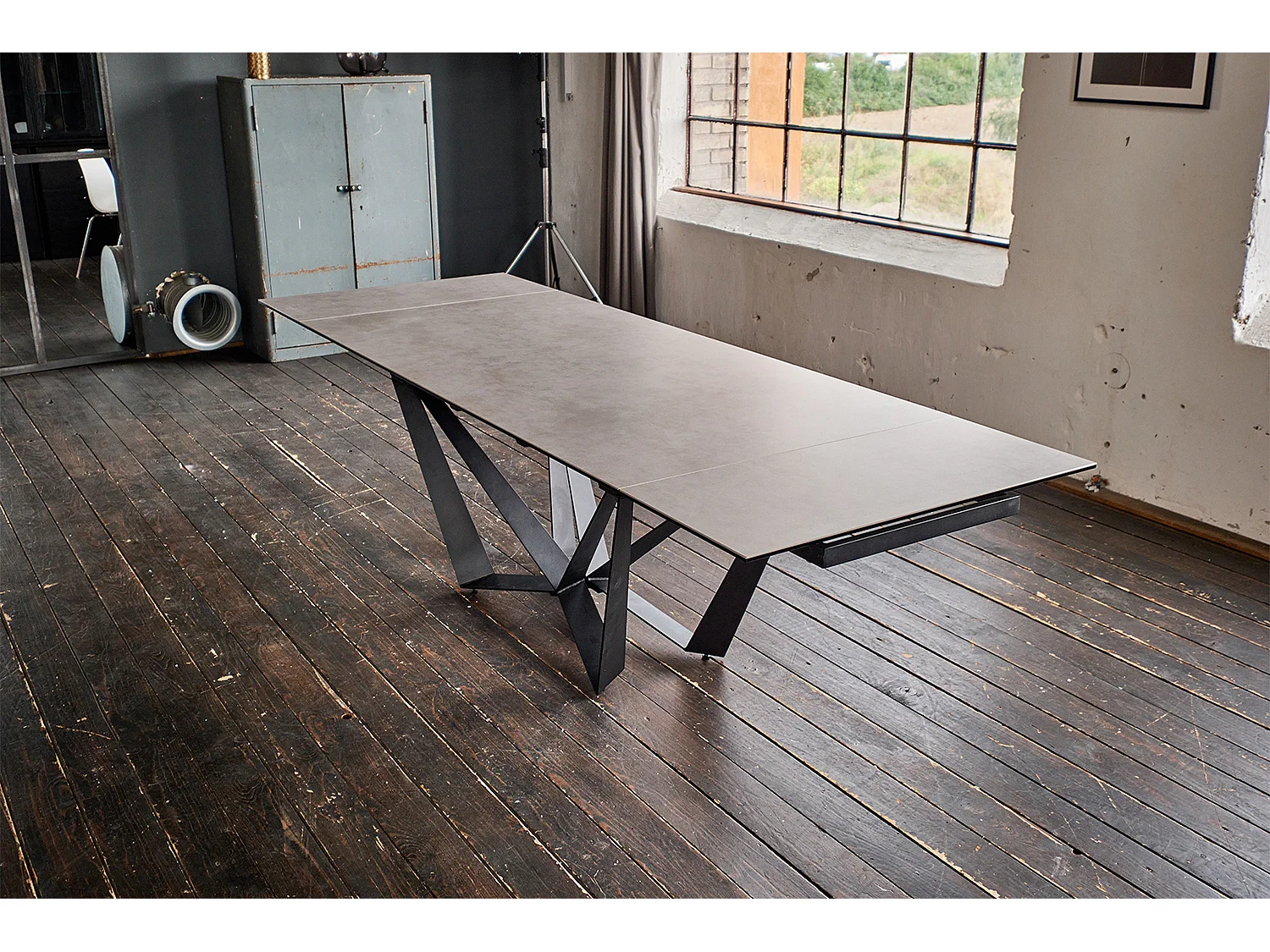 Esstisch - Grau Glas - 180 x 90 cm - ISTAR