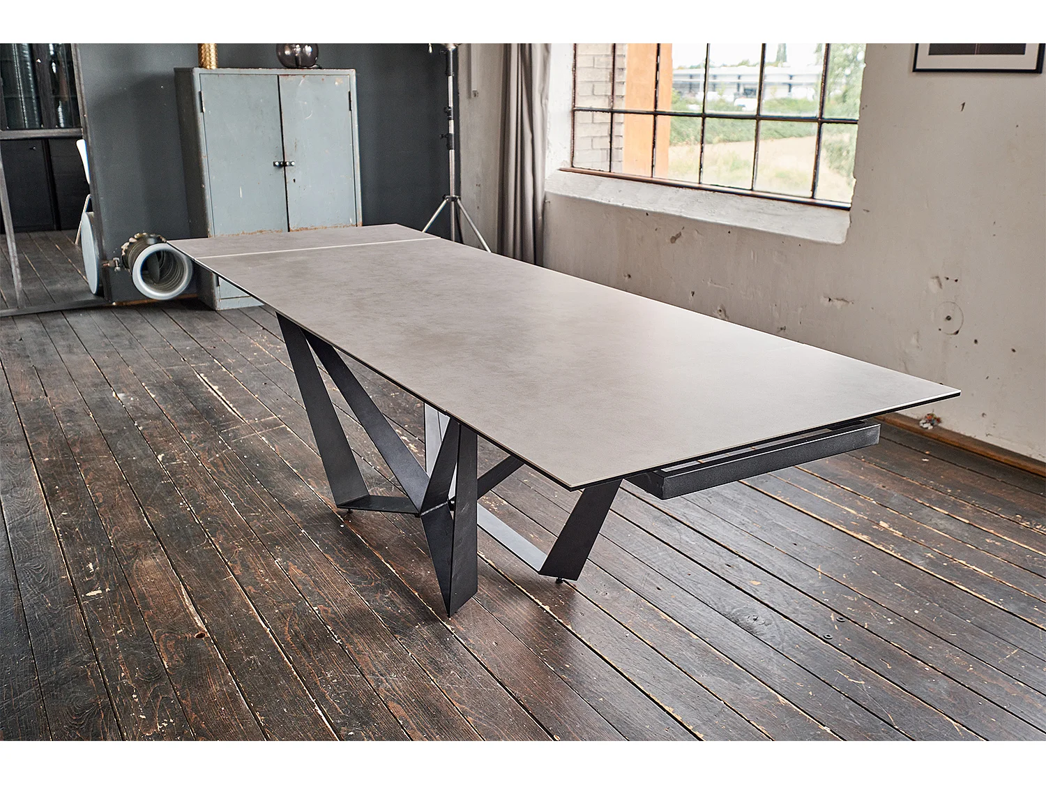 Eettafel - Grijs Glas - 180 x 90 cm - ISTAR