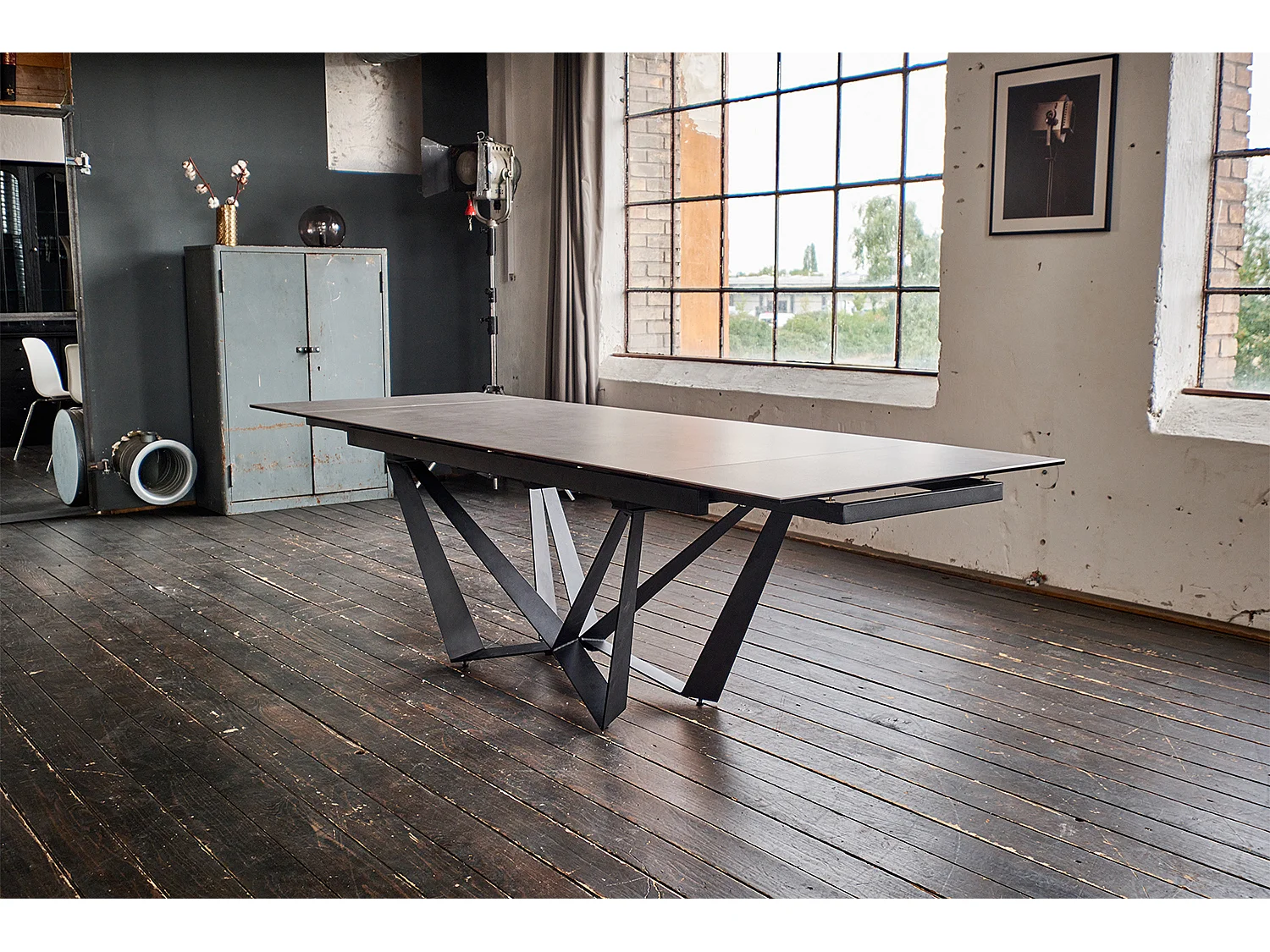 Eettafel - Grijs Glas - 180 x 90 cm - ISTAR