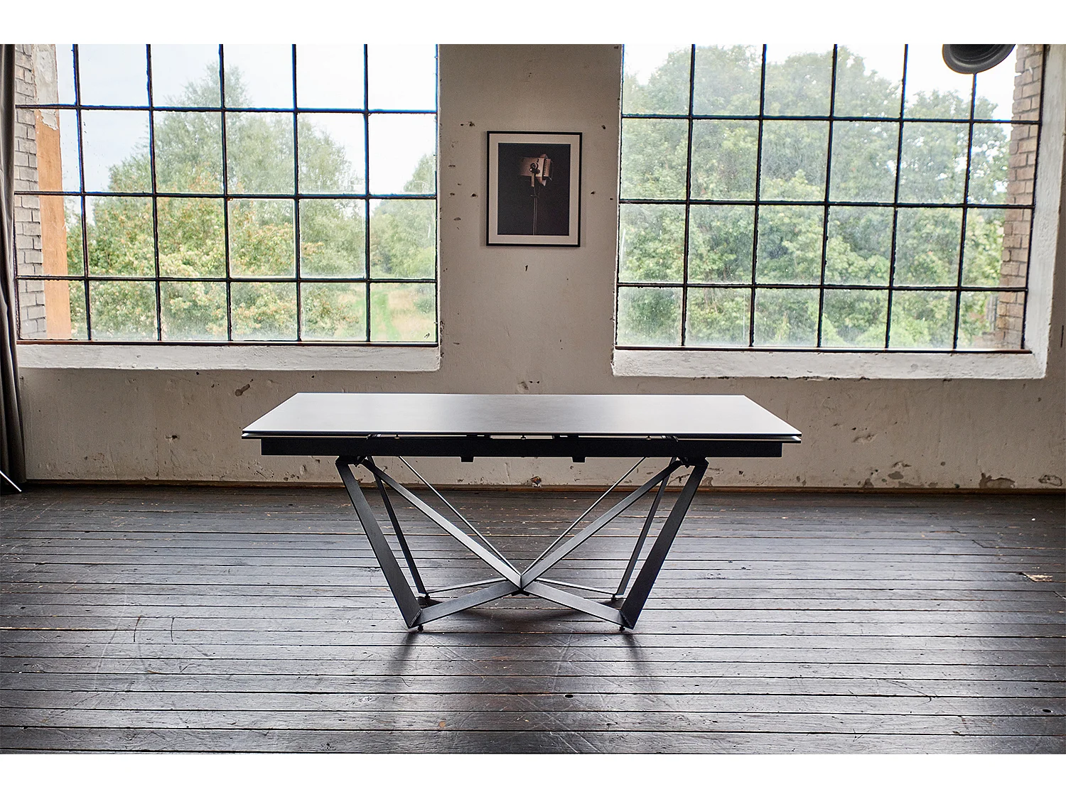 Eettafel - Grijs Glas - 180 x 90 cm - ISTAR