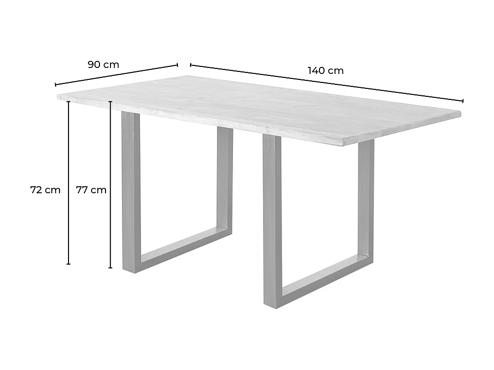 Esstisch - Holz Holz - 140 x 90 cm - LORE