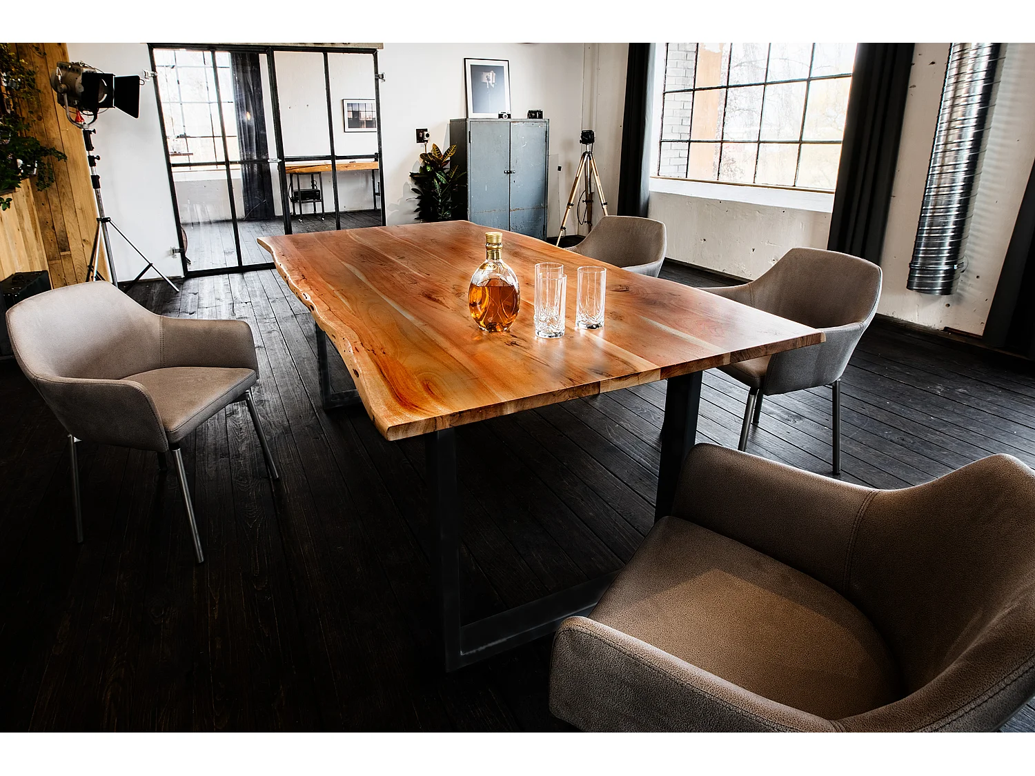 Eettafel - Hout Hout - 120 x 85 cm - LORE