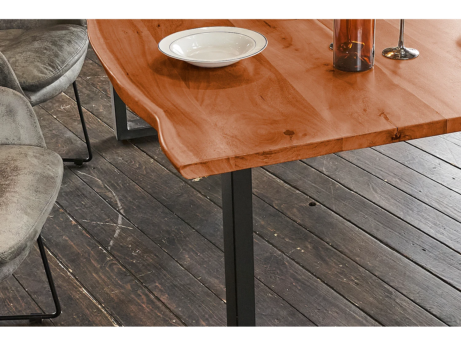 Eettafel - Hout Hout - 120 x 85 cm - LORE