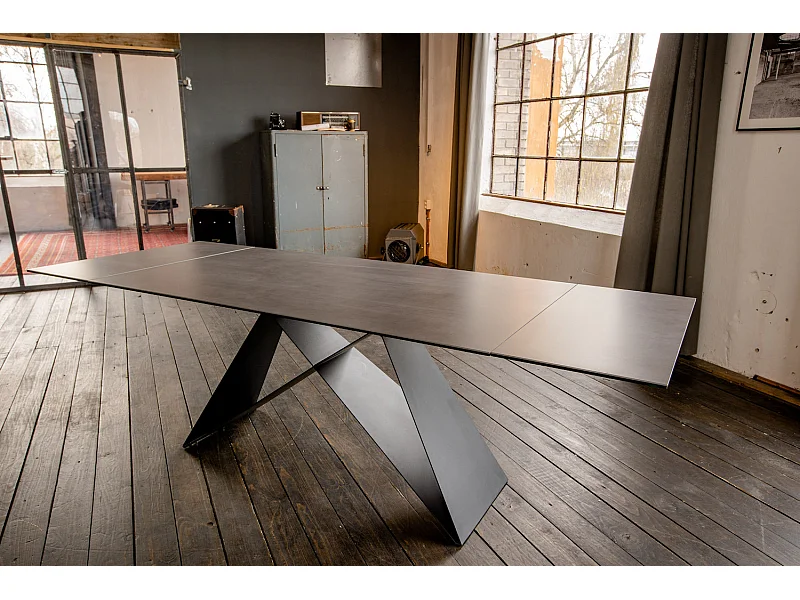 Table - Noir Verre - 160 x 90 cm - BENNO