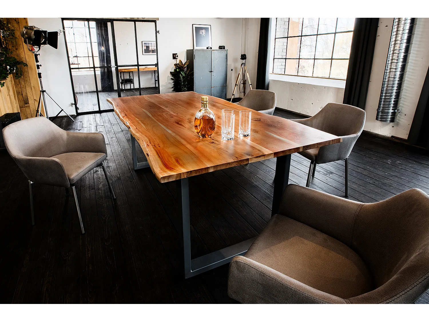 Eettafel - Hout Hout - 200 x 100 cm - LORE