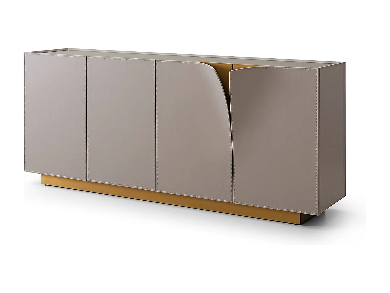 Sideboard - Grau Holz - EMMA