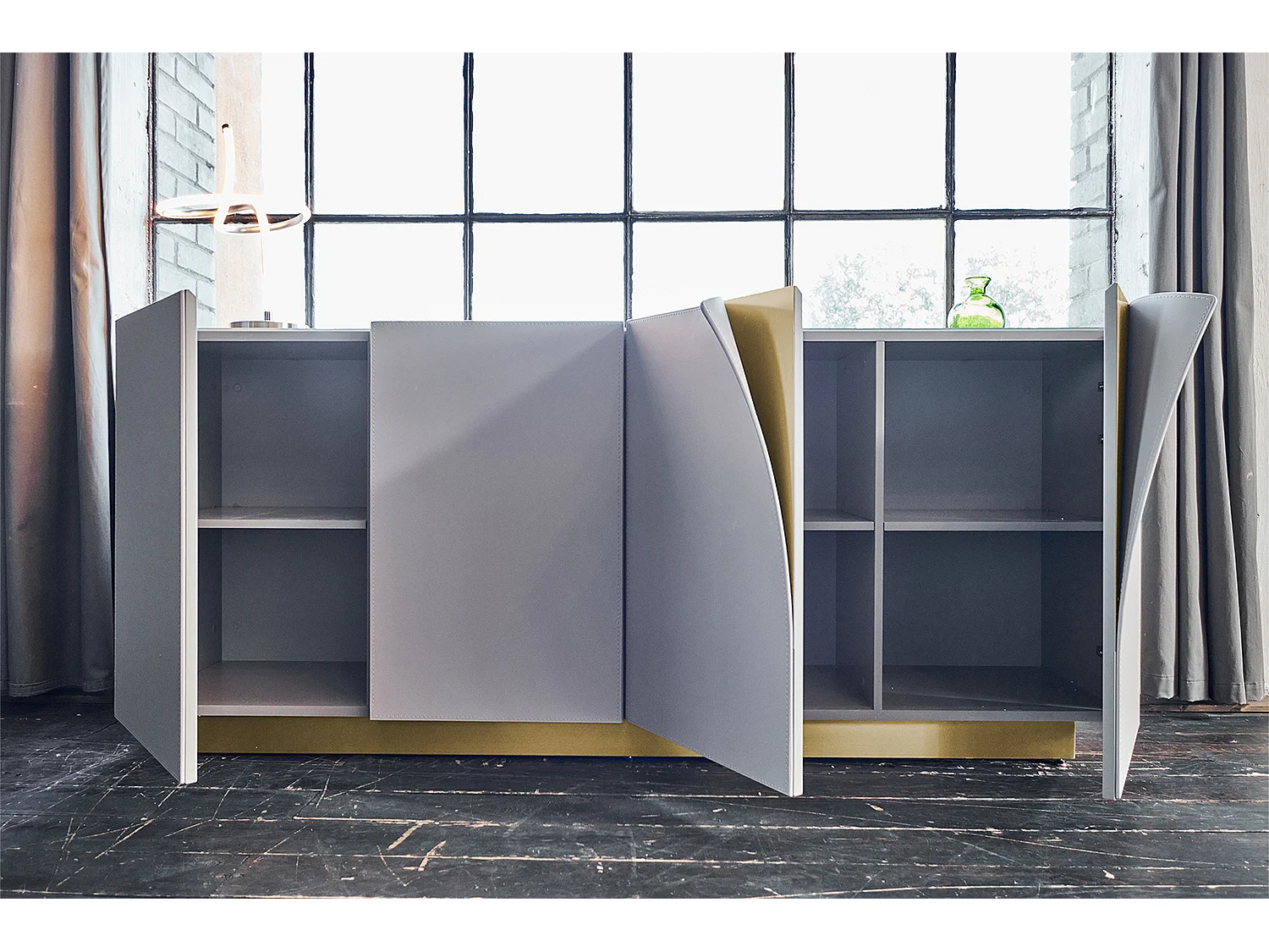 Sideboard - Grau Holz - EMMA