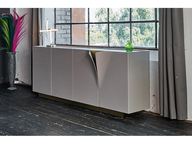 Sideboard - Grau Holz - EMMA