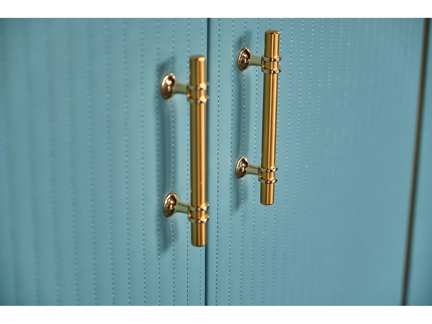 Dressoir - Lichtblauw Imitatieleer - MARIA