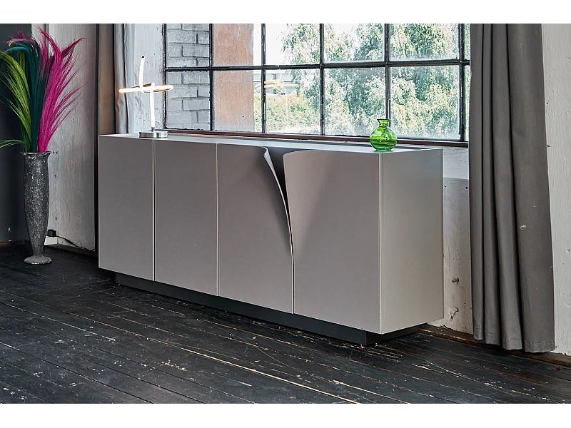 Sideboard - Grau Holz - EMMA