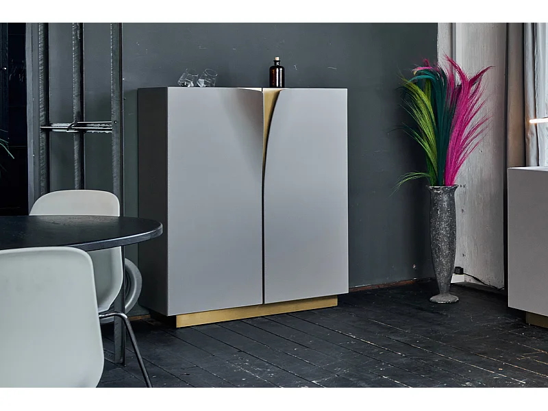 Highboard - Grau Holz - EMMA