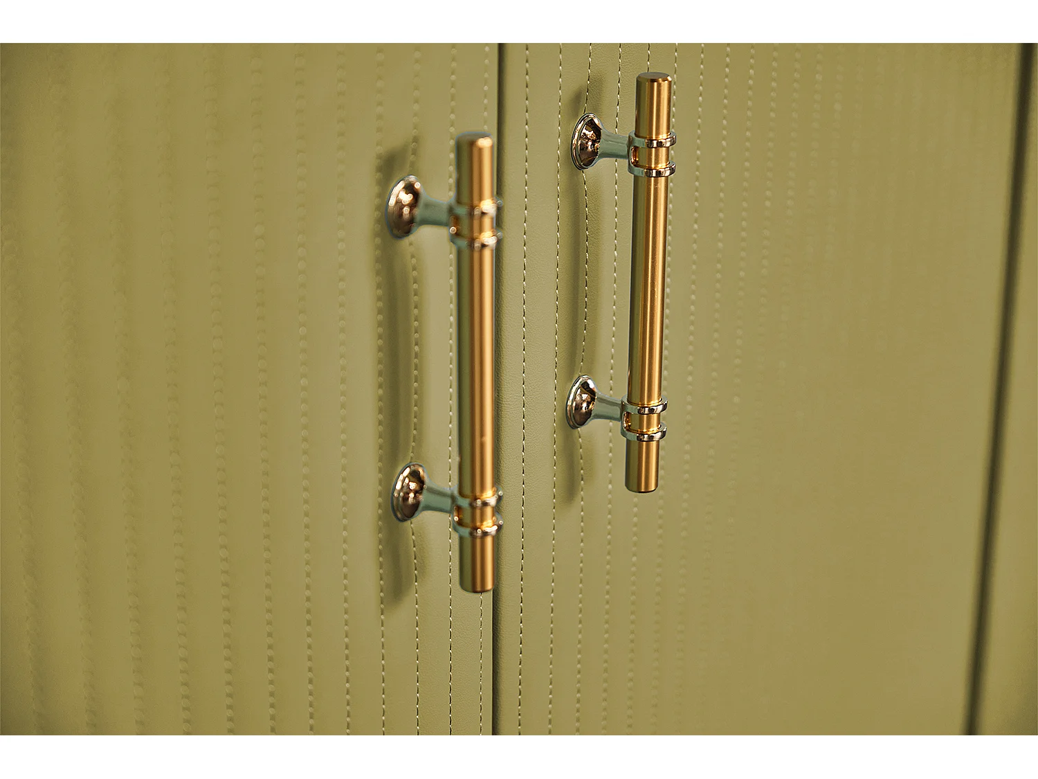 Sideboard - Grün Kunstleder - MARIA