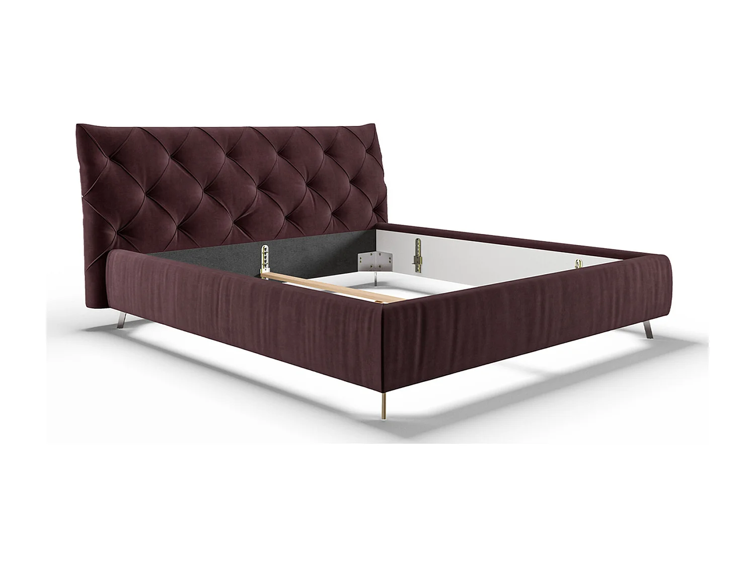 Cama - Violeta terciopelo - ANNY