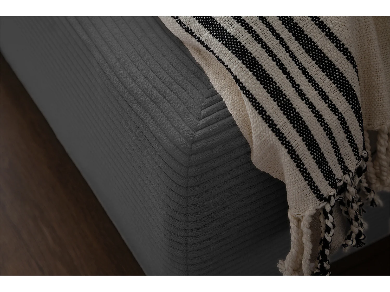 Letto - Grigio velluto a coste - HENRY