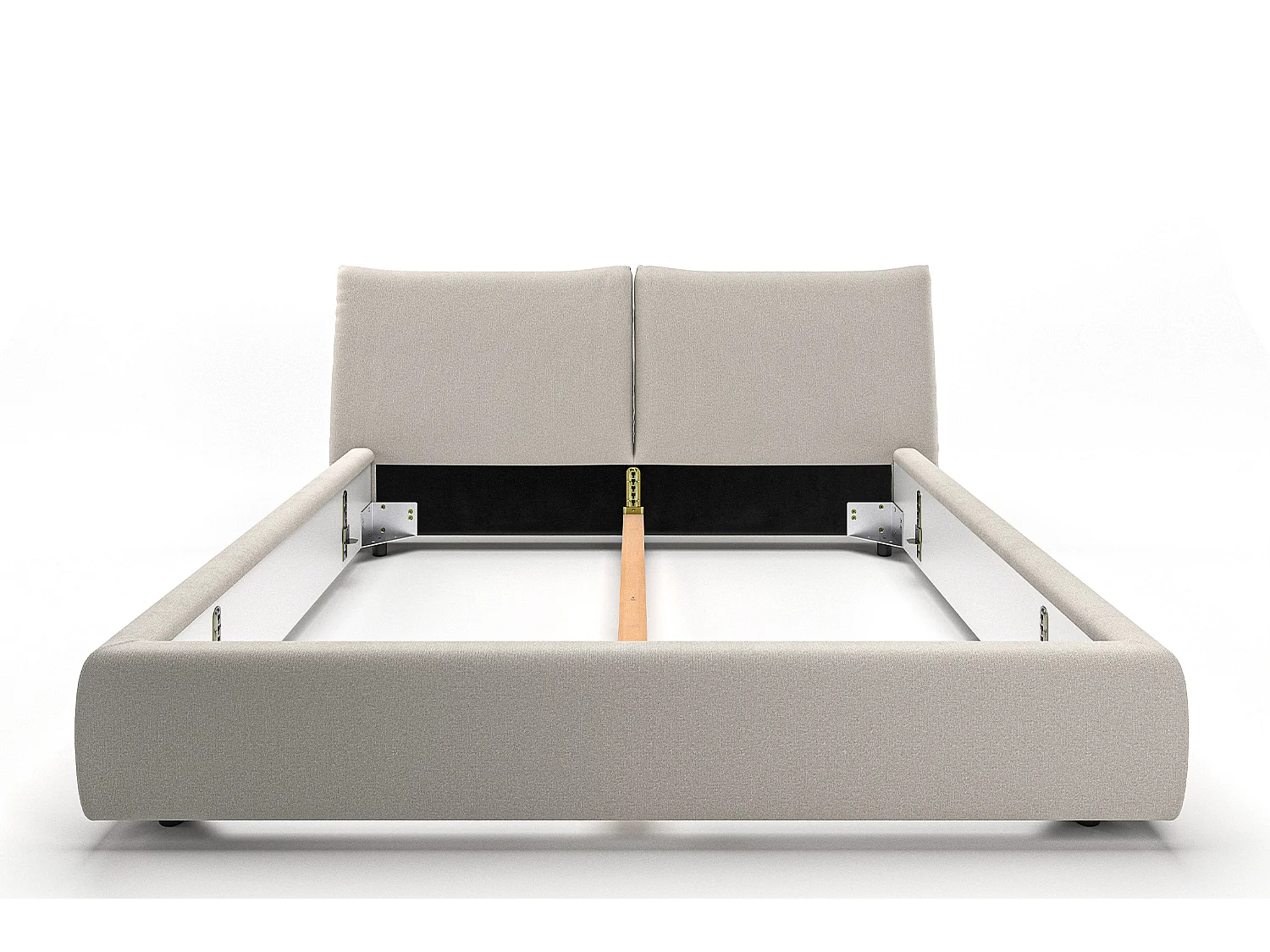 Lit - beige velours côtelé - HENRY