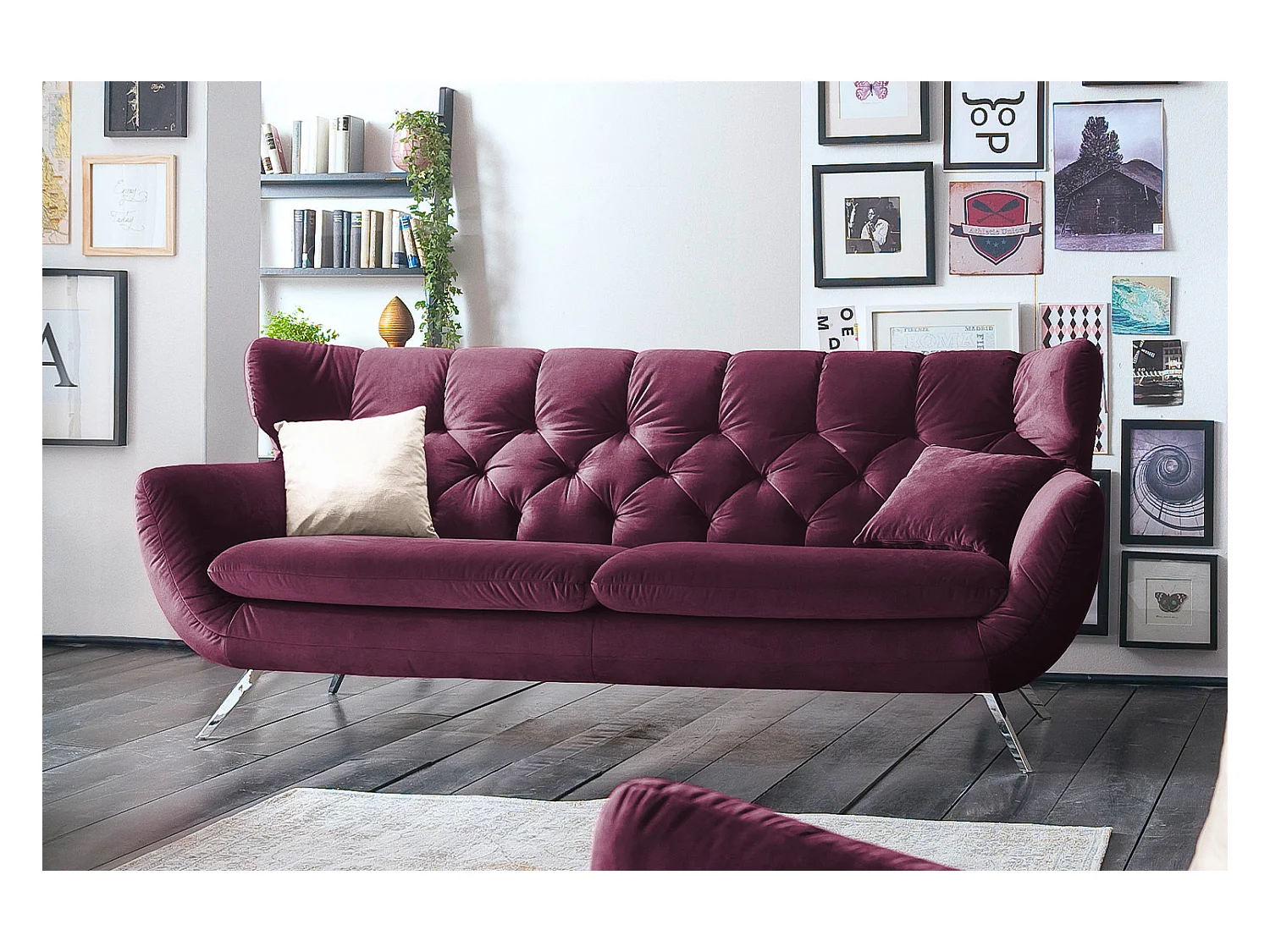 Divano - Violetta velluto - CHARME