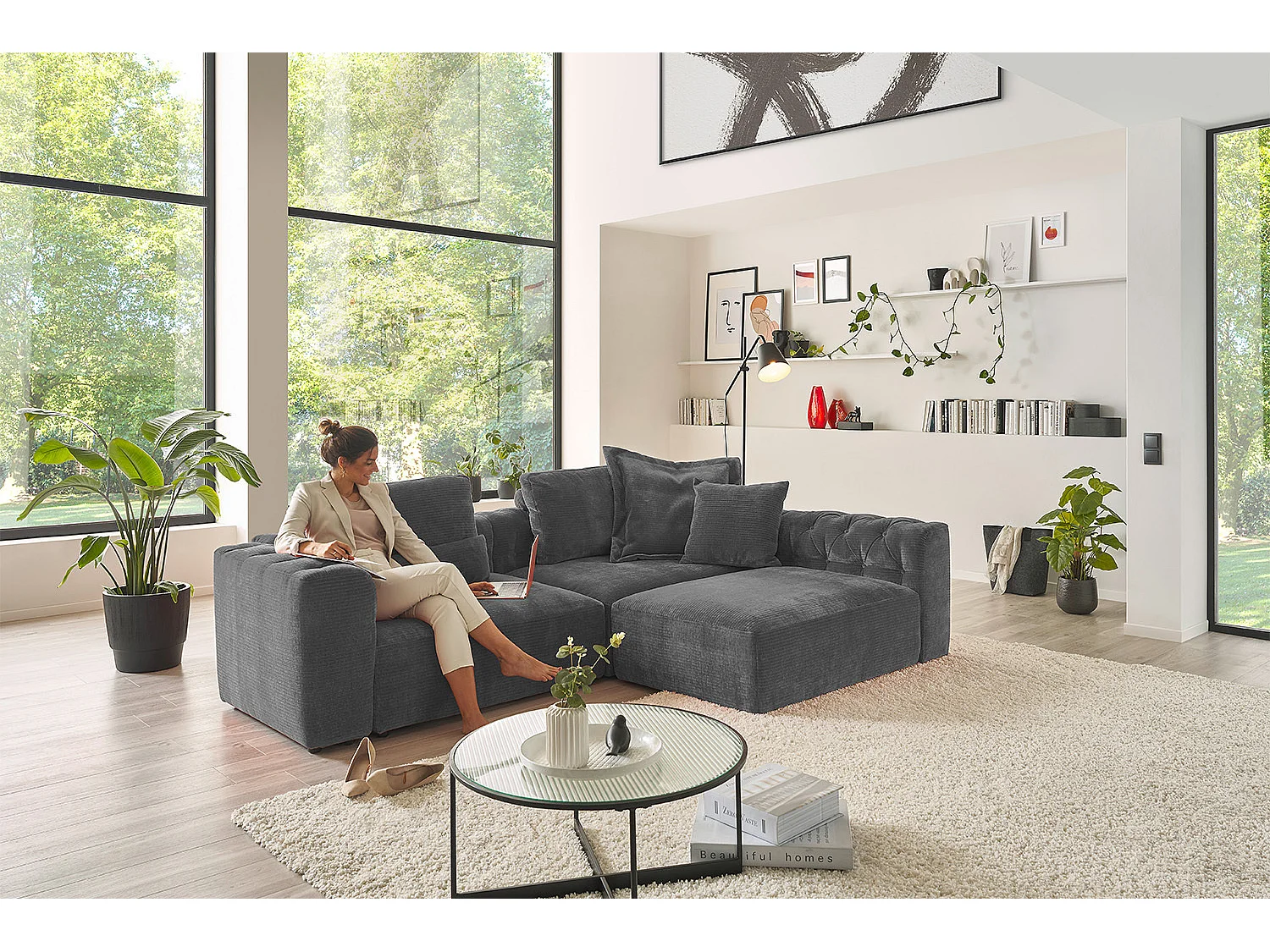 Sofá - antracita Pana - SEPHI