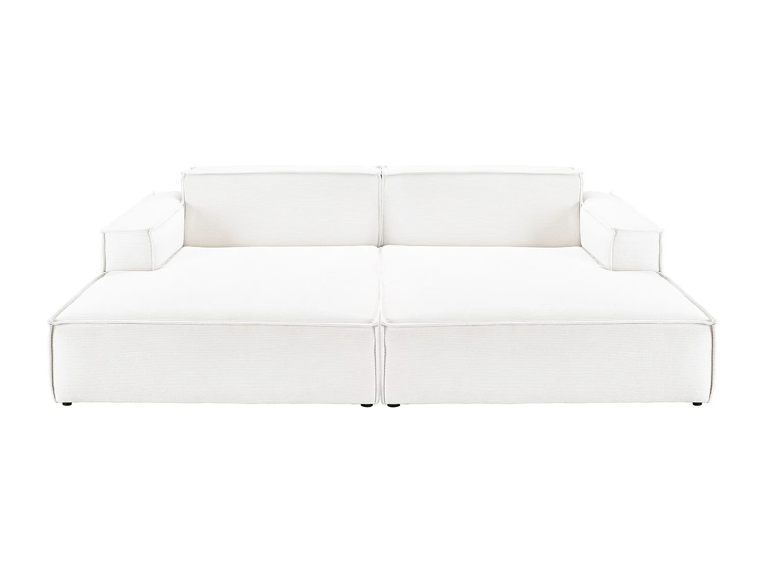 Canapé - blanc Velours côtelé - SAMU