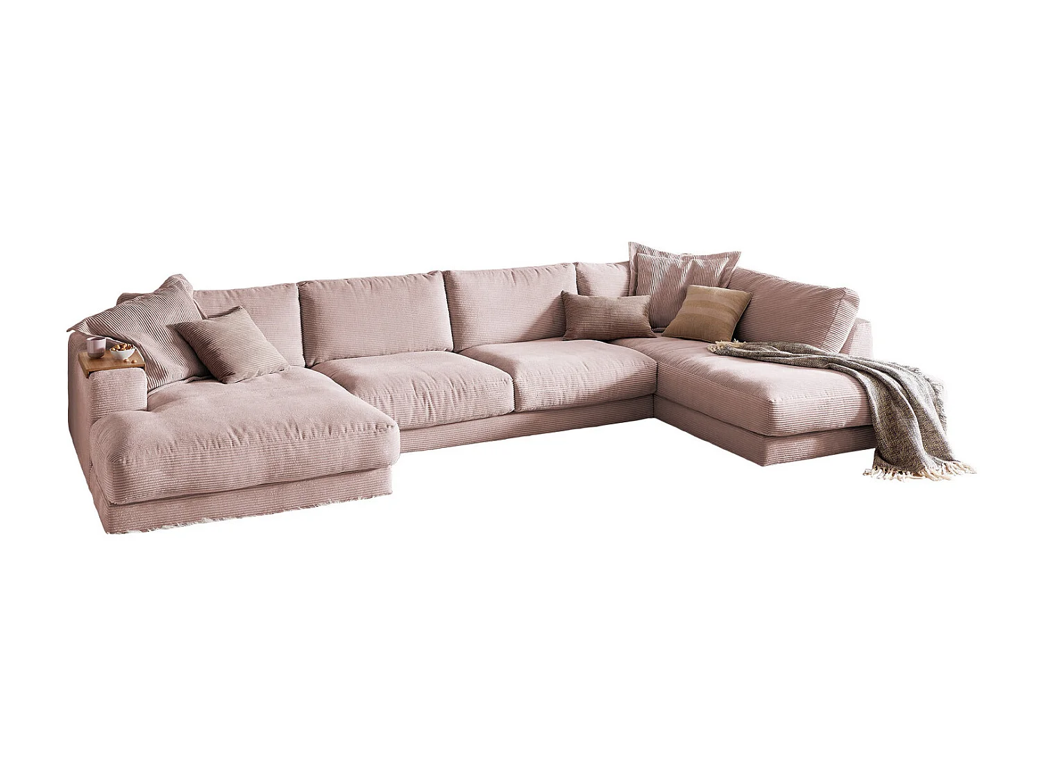 Divano - Rosa Velluto a coste - MADELINE