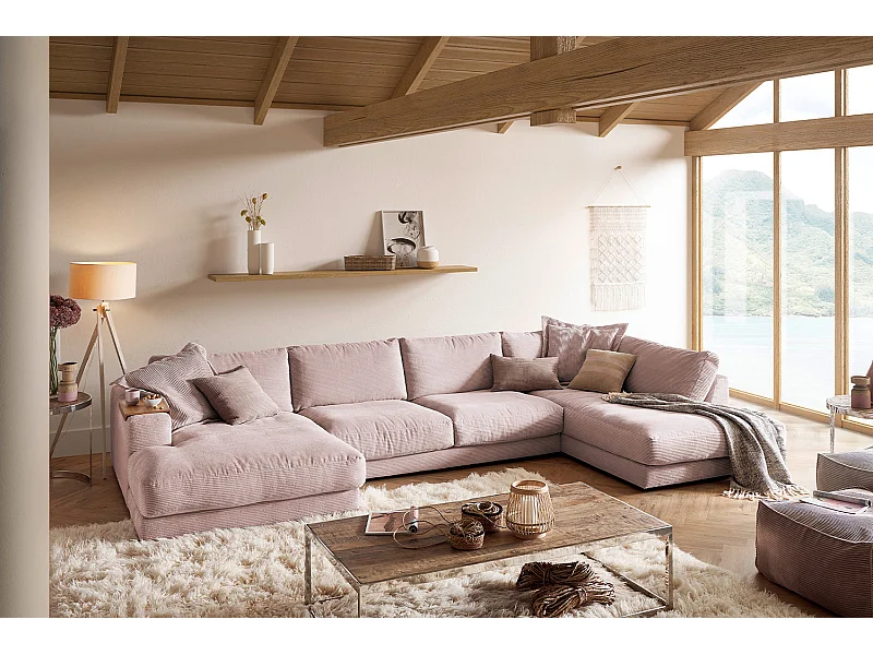 Wohnlandschaft - Pink Cord - MADELINE