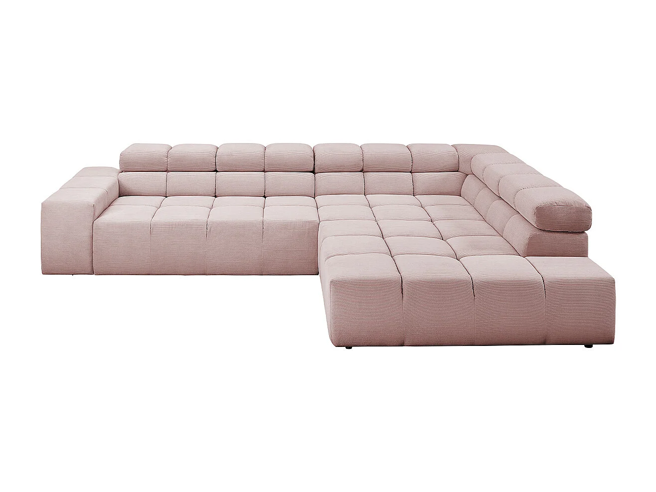 Ecksofa - Pink Cord - NEVADA