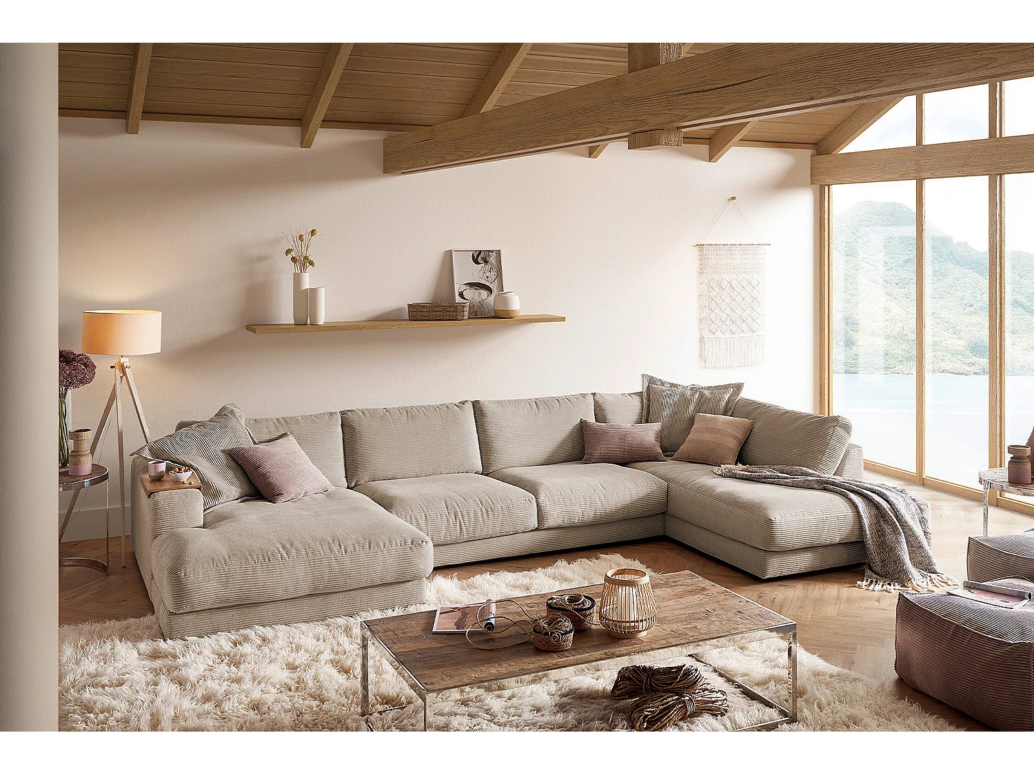 Levend - Taupe Koord - MADELINE