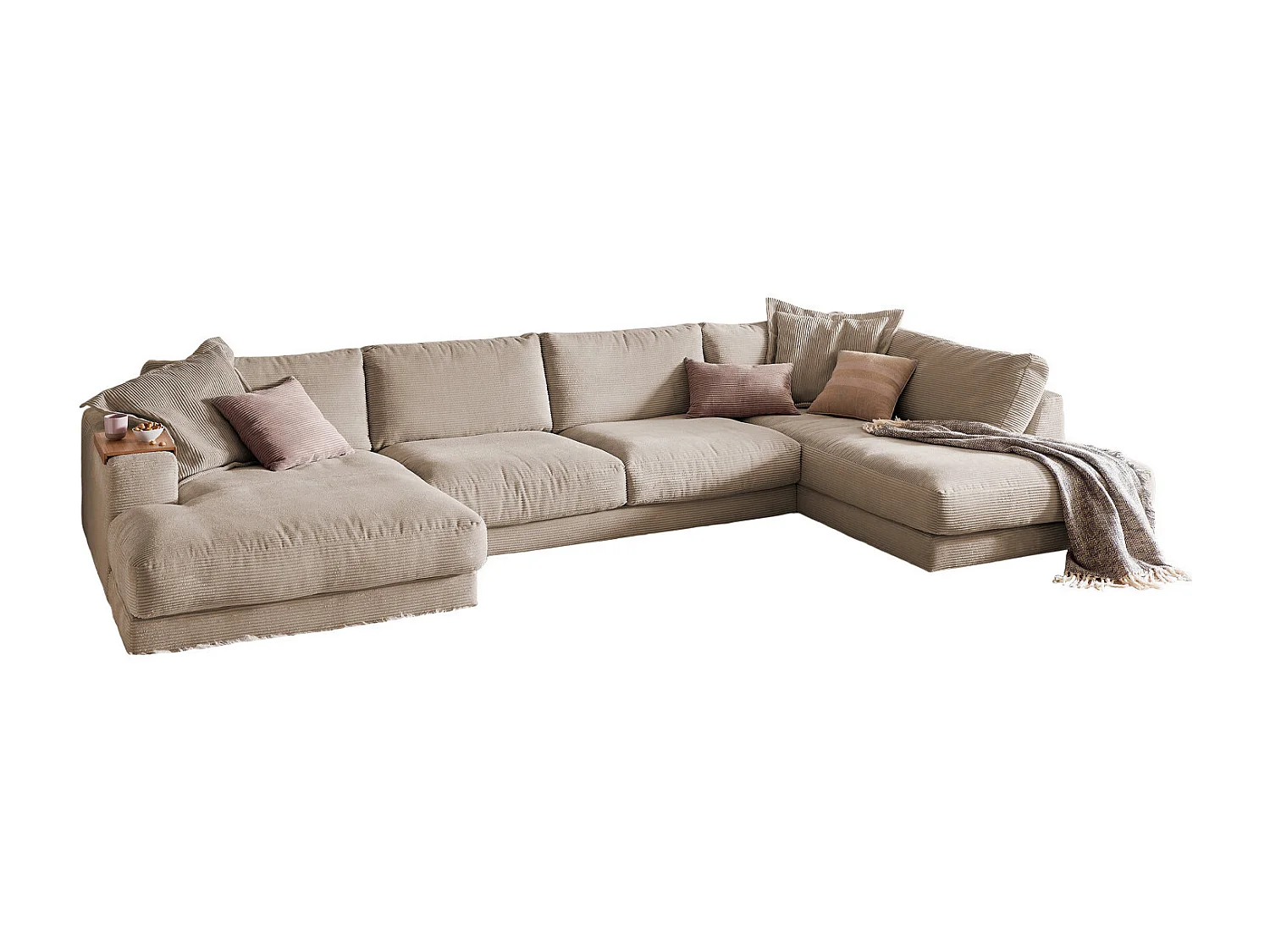 Wohnlandschaft - Taupe Cord - MADELINE