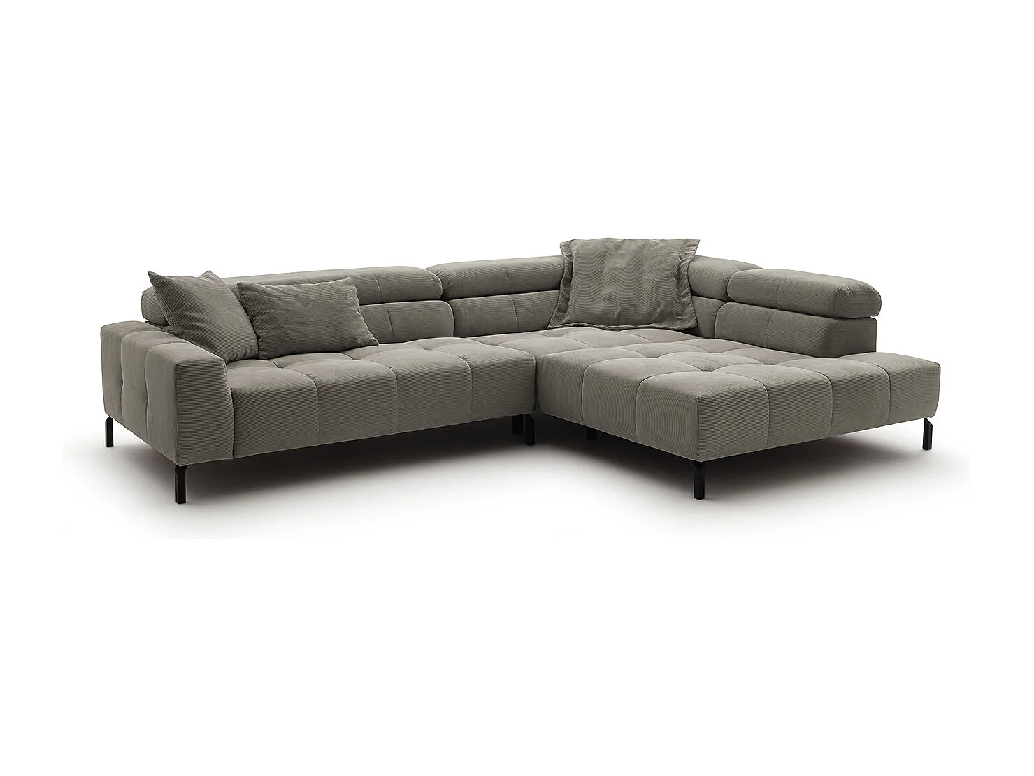 Canapé - Gris Velours côtelé - OHIO