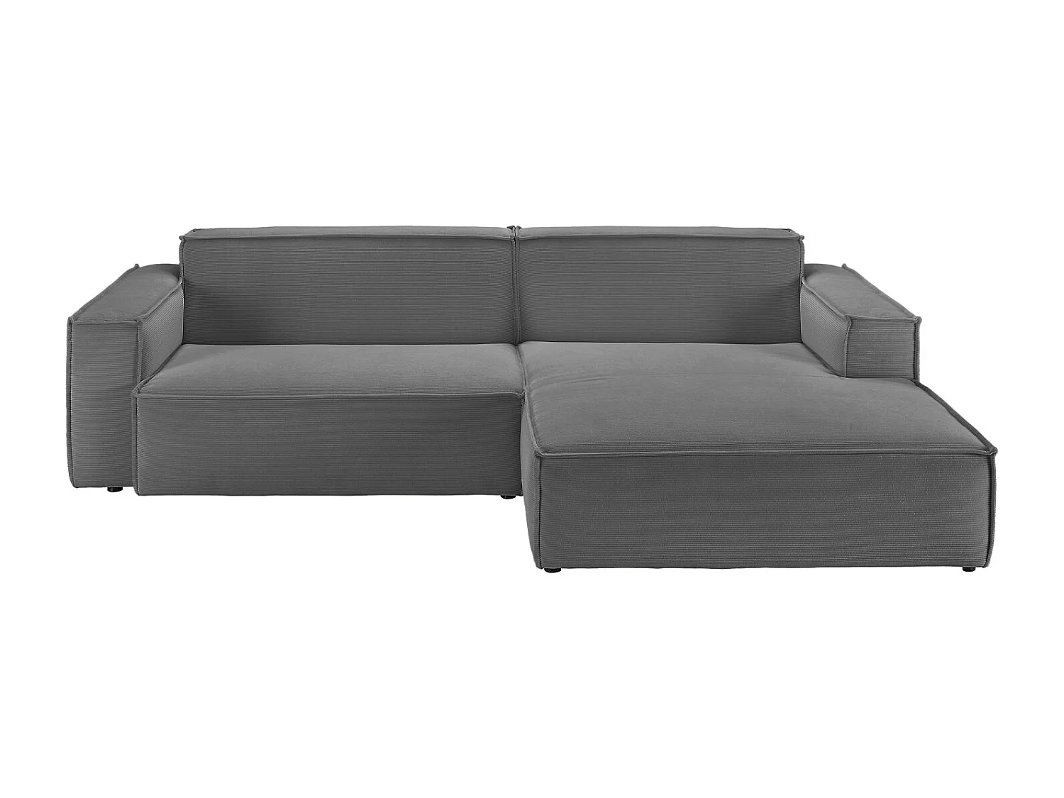 Ecksofa - Anthrazit Cord - SAMU