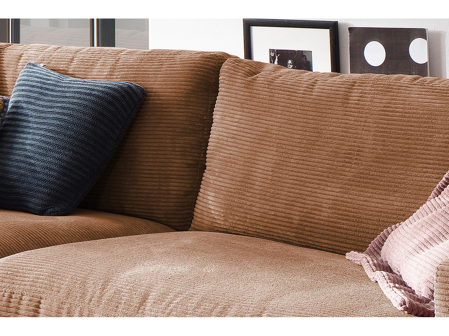 Sofa - Braun Cord - MADELINE