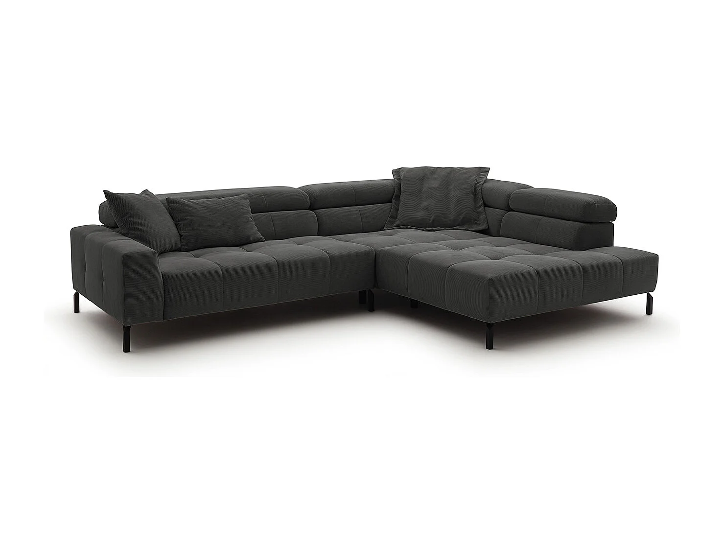 Divano - antracite Velluto a coste - OHIO