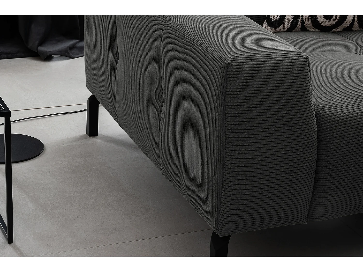 Divano - antracite Velluto a coste - OHIO