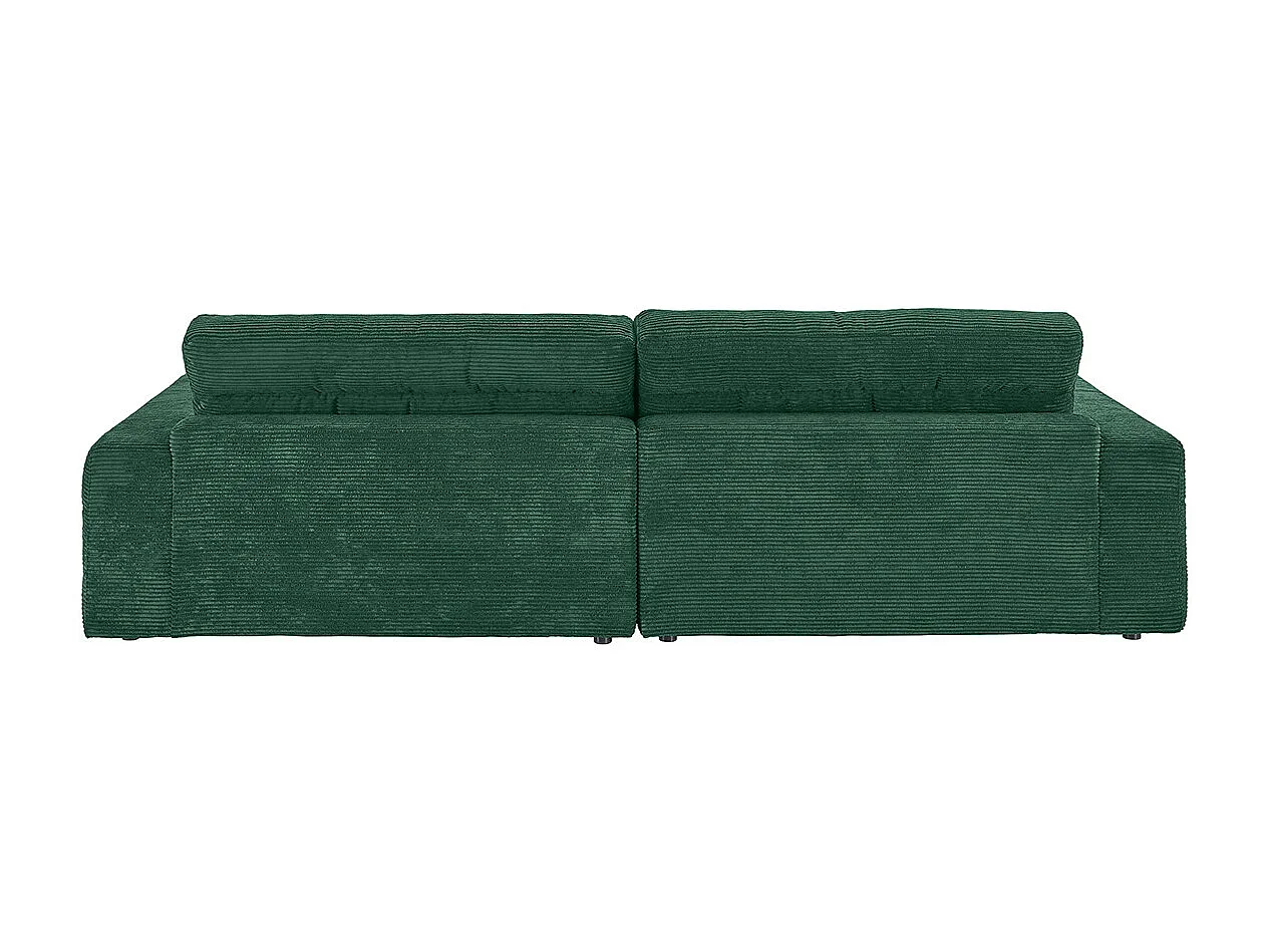 Canapé - vert émeraude Velours côtelé - LANA