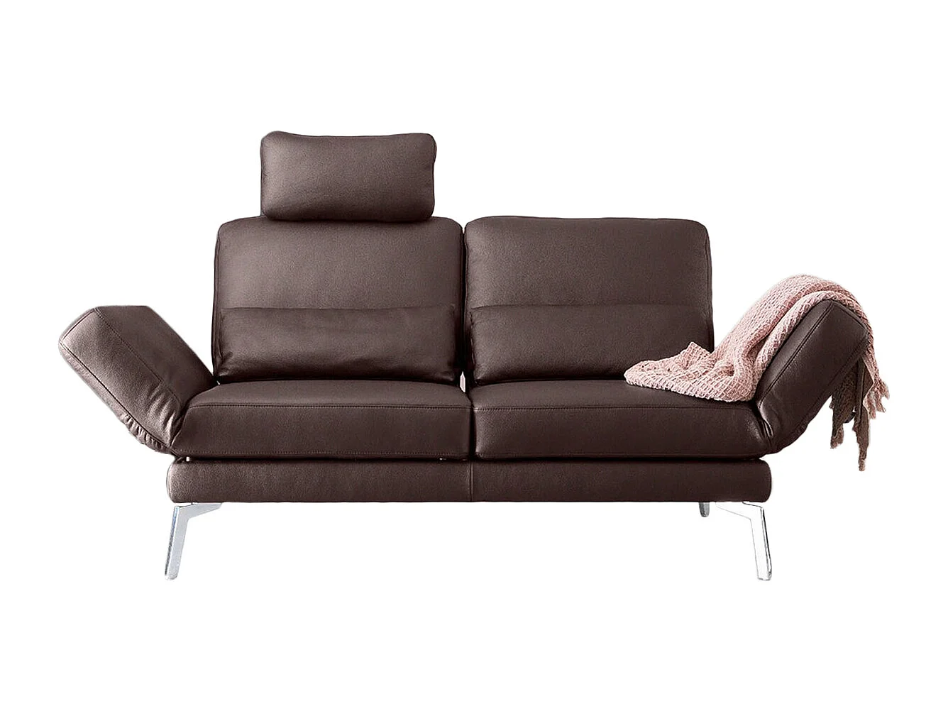 Sofa - Braun Leder - HURRICANE
