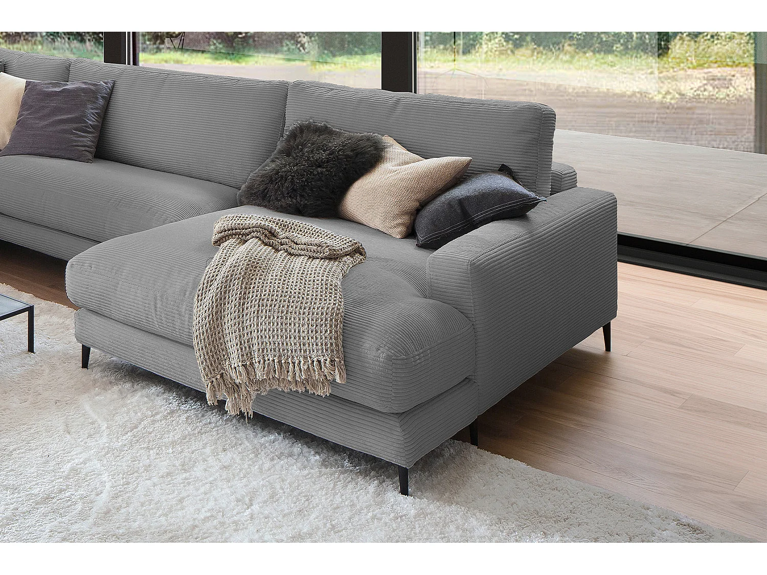 Divano - Grigio Velluto a coste - CARA