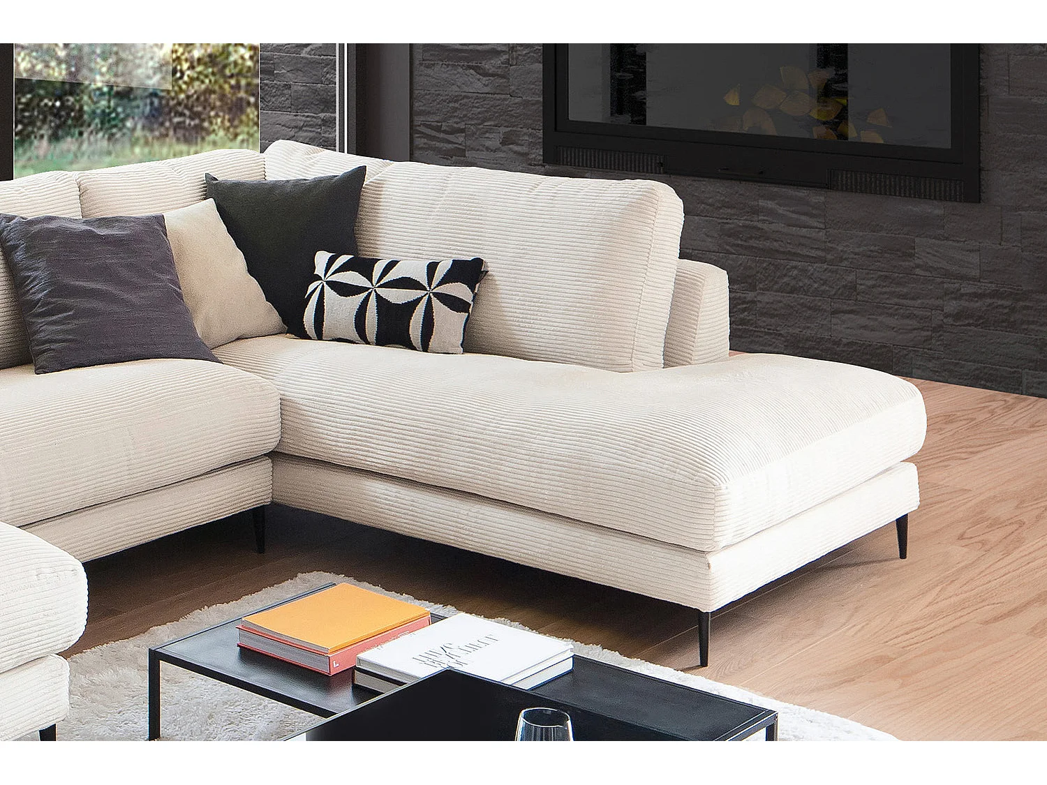 Sofá - blanco crema Pana - CARA