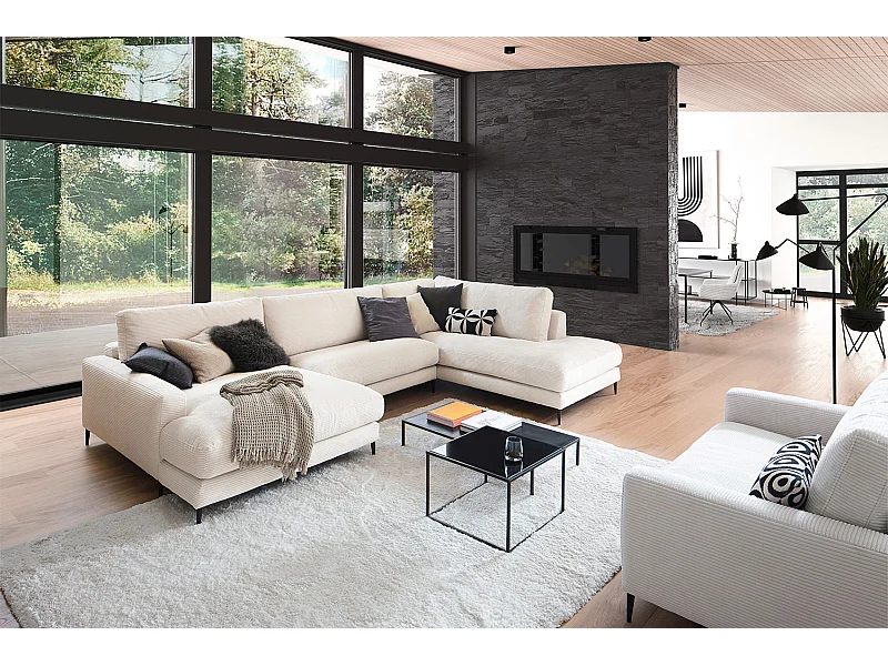 Divano - bianco crema Velluto a coste - CARA