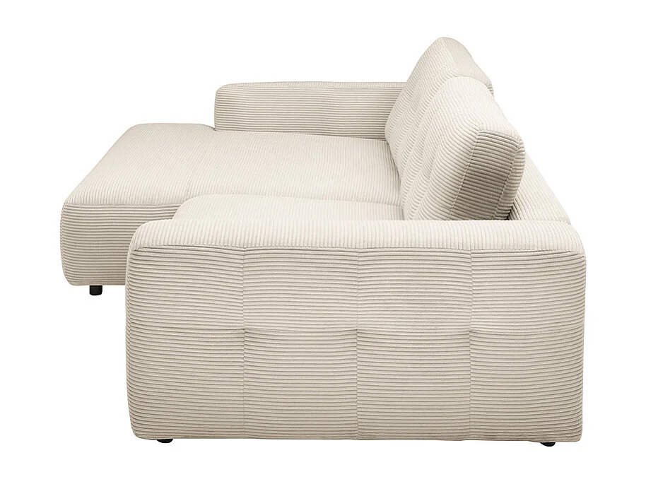 Ecksofa - Cremeweiß Cord - MIKA