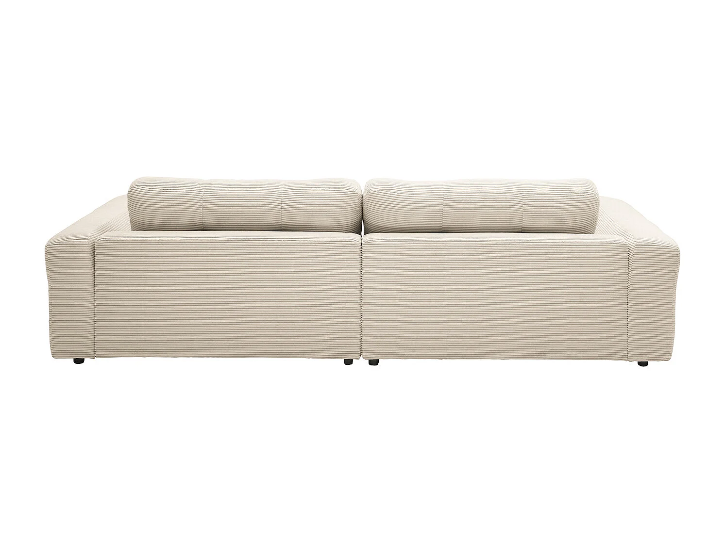 Ecksofa - Cremeweiß Cord - MIKA