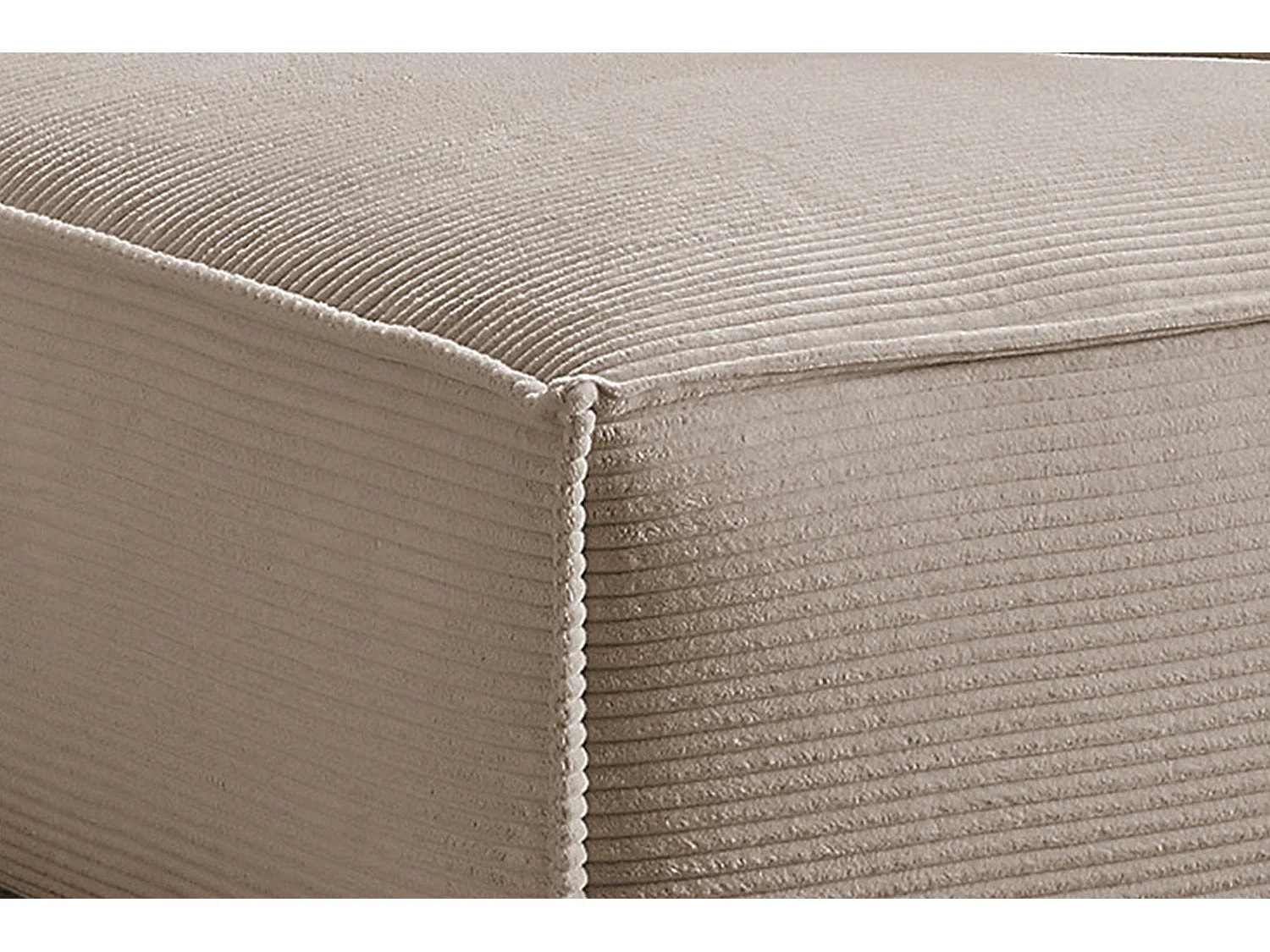 Ecksofa - Taupe Cord - SAMU