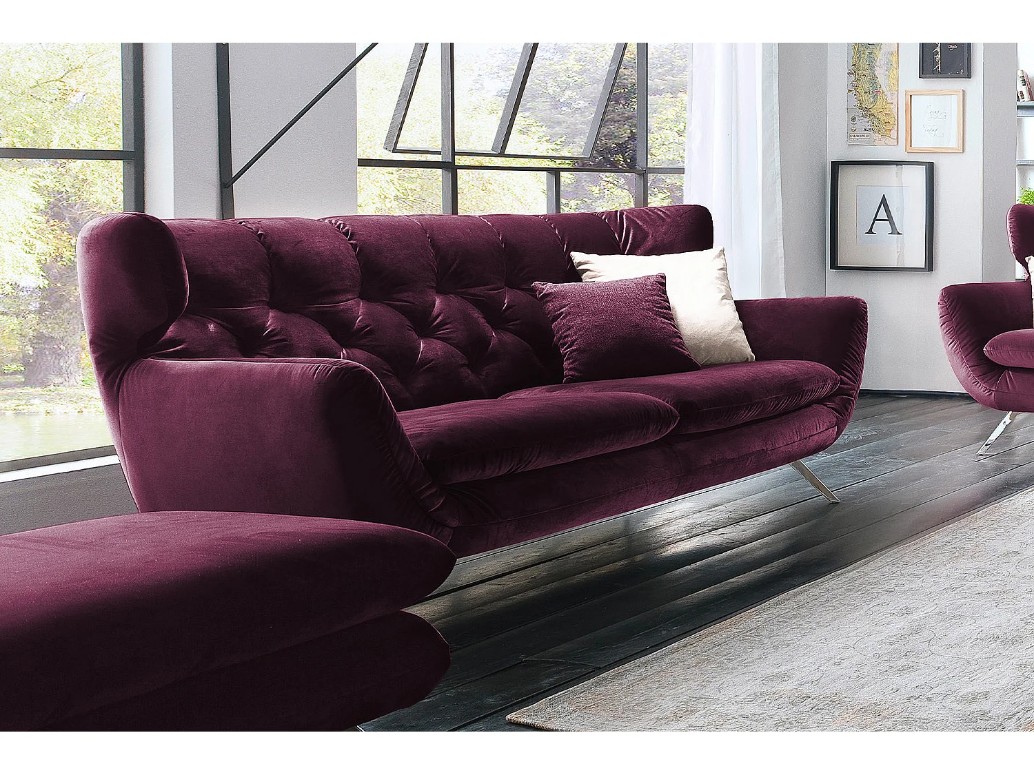 Sofa - Violett Velvet - JACK