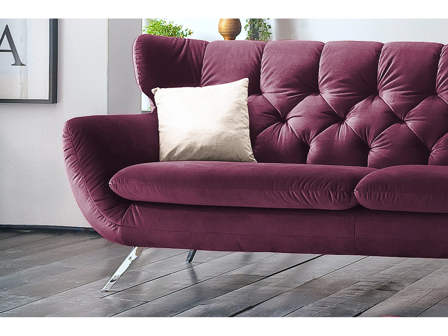 Sofa - Violett Velvet - JACK