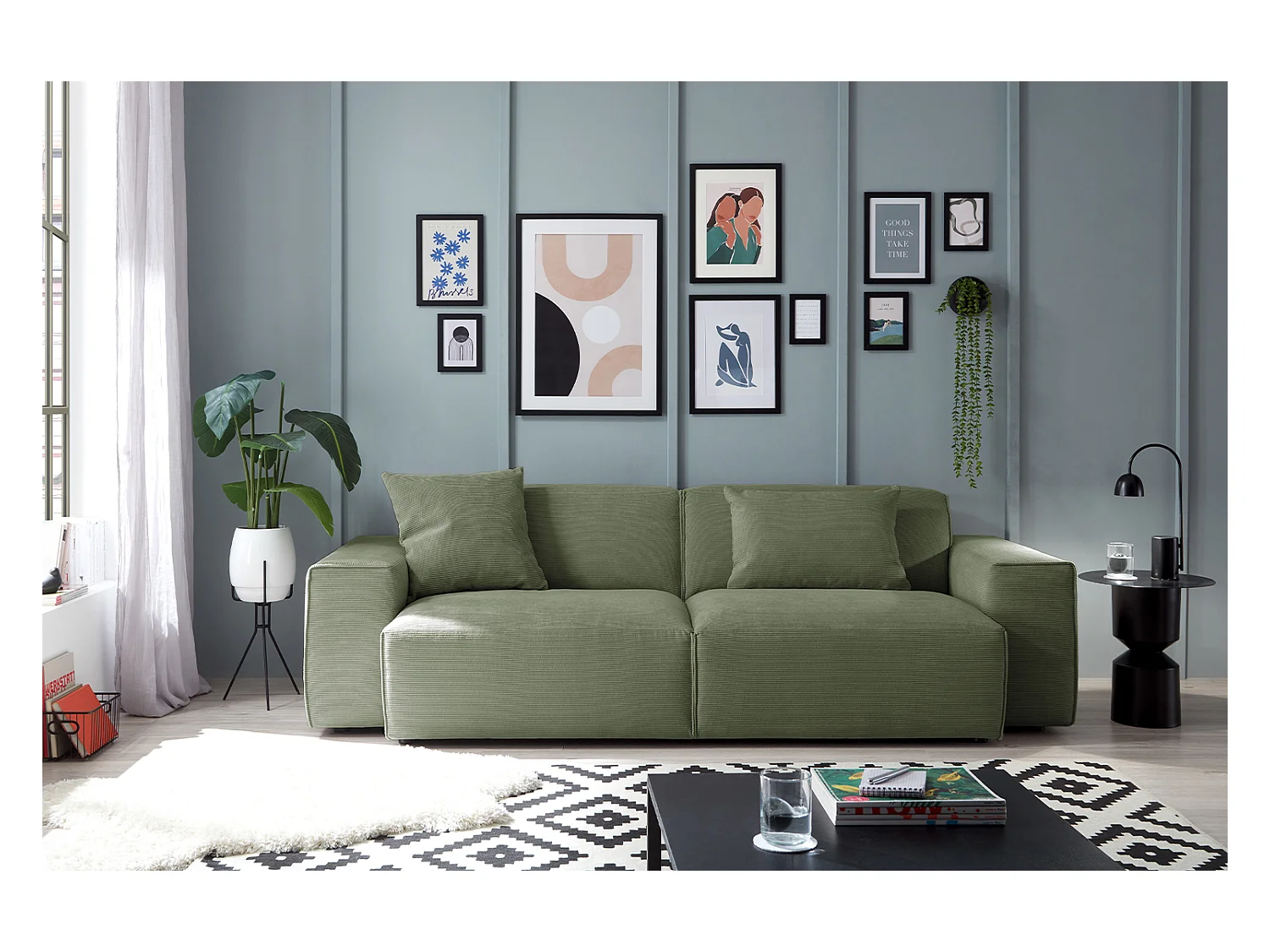 Sofa - Grün Cord - RANI